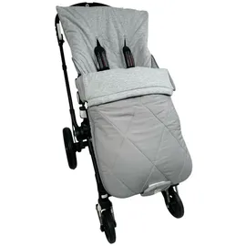 Kaiser Sommerfußsack Aurora universal passend für alle Gurtsysteme für Kinderwagen, Buggy & Fahrradanhänger - Light Grey