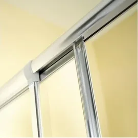 Breuer Fara 4 90 cm Kunstglas Perle Profilfarbe silber matt