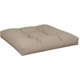 vidaXL Palettenkissen 70 x 70 x 12 cm taupe 1 St.