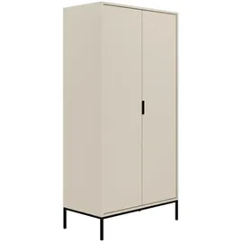 raumhirsch furniture Drehtürenschrank Austin 55 x 205 x 100 cm Schwarz