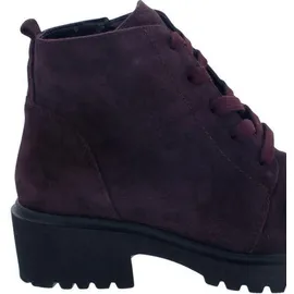 WALDLÄUFER H-Luise Bootie 716807-195-020, Order - Velourleder, Bordo (dunkelrot), Schnür. u. Reißverschluss, Weite H 37 - 37