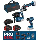 Bosch 18V Profi-Set 3-tlg. GSR+GBH+GWS