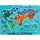 Vedes SpielMaus Holz Magnet-Tier Weltkarte 40 x 30 cm
