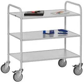 FETRA 4882 Bürowagen grau 3 Ebenen 53,5 x 90,0 x 92,5 cm