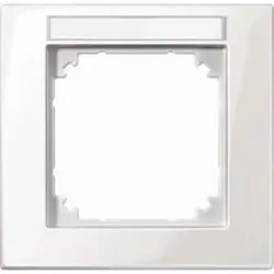 Merten M-PLAN-Rahmen 1f. pws/gl beschriftbar 514119