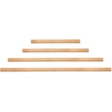 1x Natural Goods Berlin Kleiderstange Rundstab europ. Eiche Esche Massiv 50–130cm lang | Ø 3cm | unbehandelt glatt geschliffen Garderobe Wandmontage Bastelholz FSC DIY (Eiche, 100cm x 3cm)