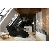 99rooms Hollywood Liege Strukturstoff DENVER Schwarz