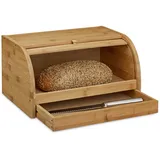 Relaxdays Brotkasten braun, 1 St.
