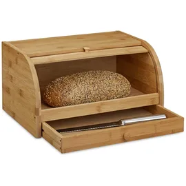 Relaxdays Brotkasten braun, 1 St.