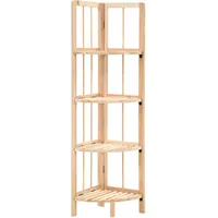vidaXL Eckregal 27 x 27 x 110 cm Beige