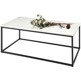 STOLKOM Sp.z.o.o. Couchtisch TAURI Schwarz/Weiß Marmor 120 x 46 x 60 cm