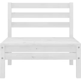 vidaXL Garten-Lounge-Set 4-tlg. weiß Kiefer