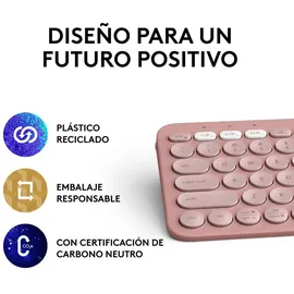 Logitech Pebble Keys 2 Funktastatur - Pink
