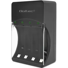 Qoltec 50653 Akkuladegerät für Ni-MH Typ R03/AAA R6/AA