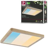 Paulmann Atria Shine 1 eckig 190x190mm 8W 1160lm Holzoptik/beige