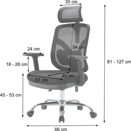 SIHOO Bürostuhl Grau
