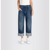 MAC Baggy Jeans in Blau mit Straight Leg-D34