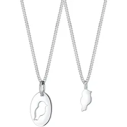 Elli Vogel Bird Mutter Kind Liebe 925 Sterling Silber silberfarben Damen 