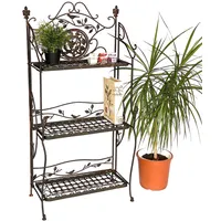DanDiBo Ambiente Regal Metall Vintage 1844 Bücherregal 123 x 0 x 0 cm Braun