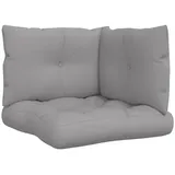 vidaXL Palettenkissen 3-tlg. grau