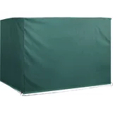Outsunny Abdeckplane Schutzhülle Gartenmöbel Abdeckhaube Wasserdicht UV-Schutz extra Befestigung Rechteckig pe Grün 215 x 155 x 150 cm