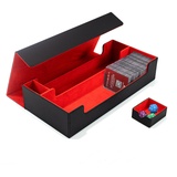 Torribaly PU Deck Box, Yugioh Kartenbox Spielkarten, Spielkarten Box Storage Boxes, Sammelkarten Aufbewahrung Karten Aufbewahrungsbox für 550+ Karten, für Sammelkarten Wie Yugioh, Poker