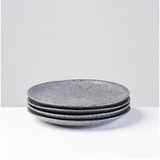 Gipfelstück Dessertteller-Set Steinzeug Moos'n'stein (Farbe: Grau)