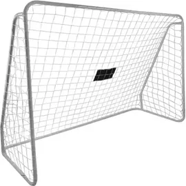TRIZAND Fußballtor mit Torwand Weiß/Schwarz 21268
