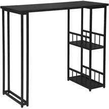 Woltu Bartisch 120 x 50 x 105 cm Schwarz
