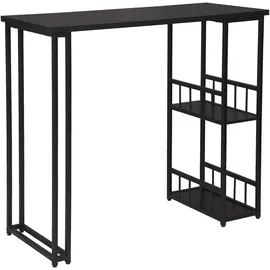 Woltu Bartisch 120 x 50 x 105 cm Schwarz