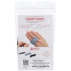 3Pp® Buddy Loops – Fingerbandage 1 (2.50 cm breit) Schwarz