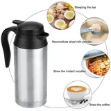 12v 750ml Tragbarer Elektrischer Reise-heizbecher Für Auto, Kaffee, Tee Und Mehr