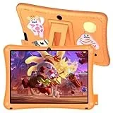 WeTapper Kids Tablet 7 Zoll Android Tablet für Kinder 2+32GB ROM with Parental Control 1024x600 IPS Touch Screen Kinder Tablet Dual Camera WiFi 5.0 Children Tablet with Kid-Proof Case (Orange)