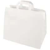 Papstar Papier-Tragetaschen weiß 32,0 x 27,0 cm