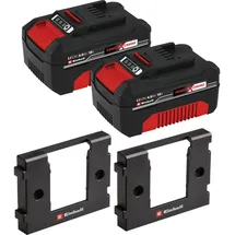 Einhell Akku-Set PXC 4 Ah, 18 V, 2 Stück + Akku-Wandhalterung