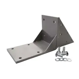 Mendler 2er-Set Dachsparrenadapter für Kassetten-Markise T122 T123, Dachsparren Halterung Adapter ~ grau