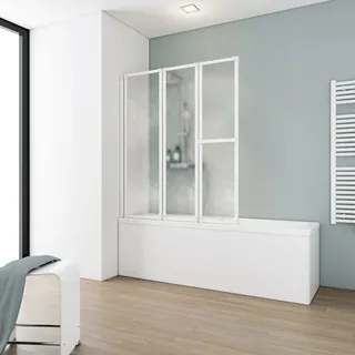 Schulte Badewannenaufsatz D1510 3-tlg. 126,8x140 cm
