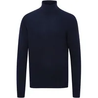 CASUAL FRIDAY Rollkragenpullover CASUAL FRIDAY "Strickrollkragenpull CFKarl", Herren, Gr. M, blau (navy blazer), Obermaterial: 80% Wolle WO. 20% Polyamid PA., Pullover Rollkragenpullover