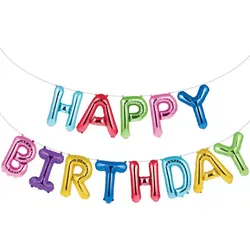 Happy Birthday Folienballon bunt
