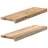 vidaXL Fensterbänke 2 Stk. Unbehandelt 70x20x2 cm Massivholz Eiche