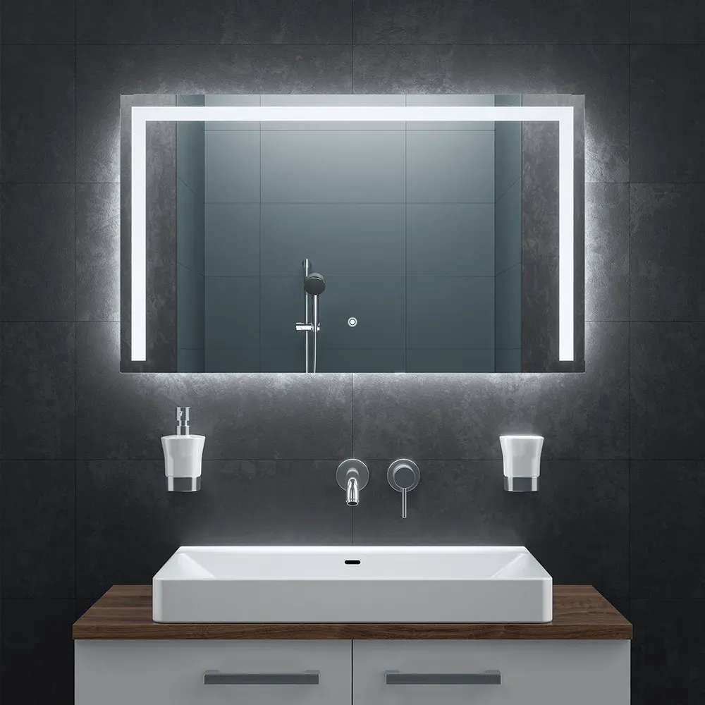 Bringer Badspiegel mit Beleuchtung - BRS105 - 100x60 cm