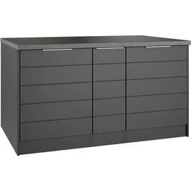 kochstation Unterschrank Kücheninsel KS-Luhe 153 x 0 x 0 cm Grau