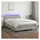 vidaXL Boxspringbett 140 x 200 cm LED Grau