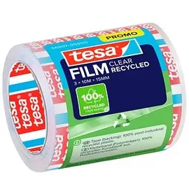 Tesa Klebefilm transparent 15 mm x 10 m 3 Rollen