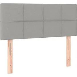 vidaXL Boxspringbett 100 x 200 cm Hellgrau