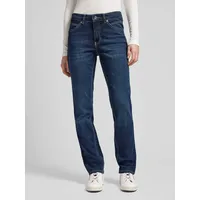 Bootcut Fit Jeans mit Stretch-Anteil Modell 'MELANIE', Dunkelblau, 40/28