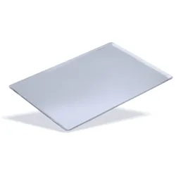 Eingelassene Aluminium-Backblech WORLDMAI glatt 435x315 mm für Bäckerei, Konditorei und Gastronomie.