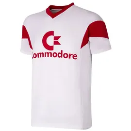 Copa FC Bayern München Retro Fußballtrikot 1987/88 Weiß Herren Gr. L