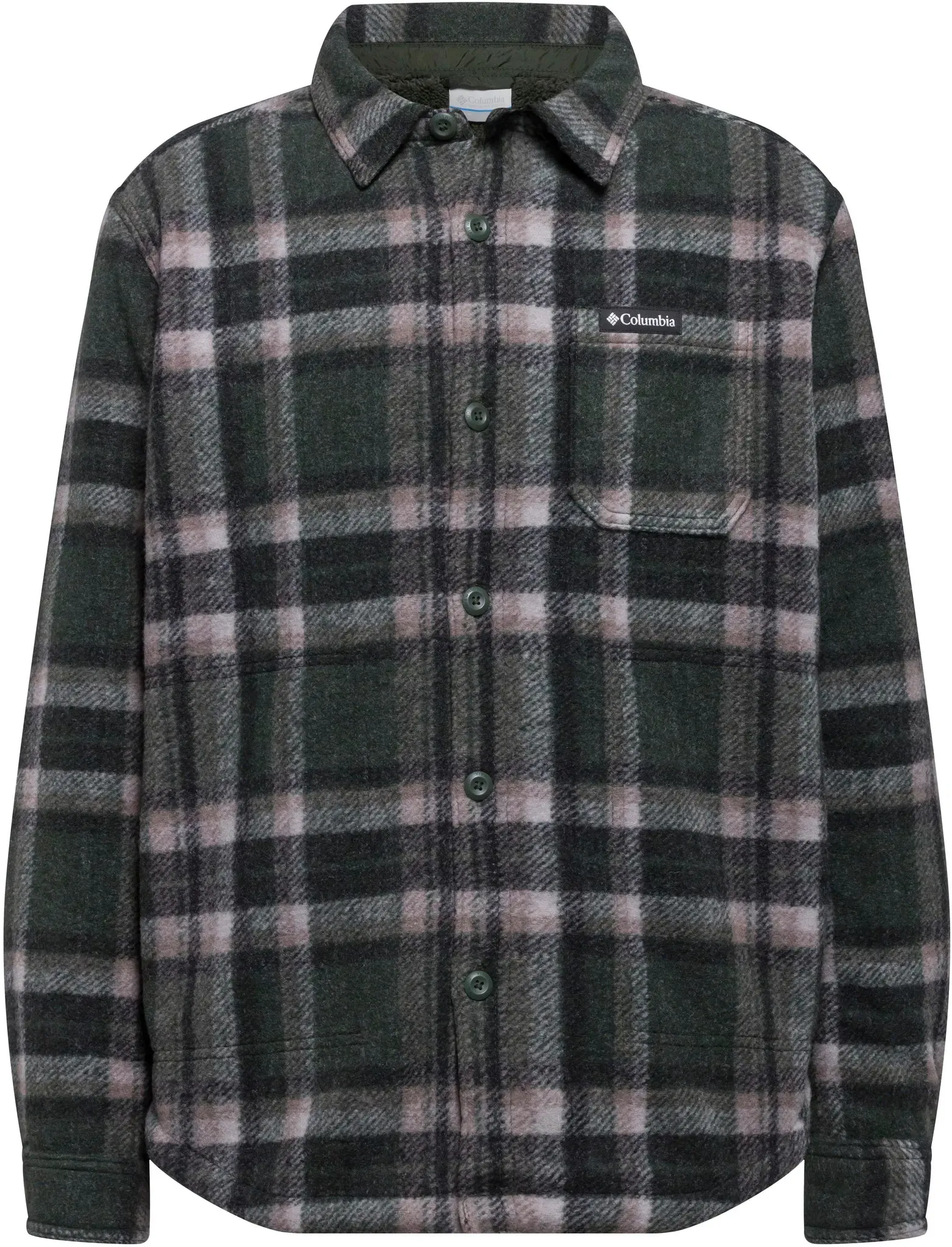 Columbia Hunter Arch Funktionshemd Herren in greenscape track plaid, Größe XL - grün