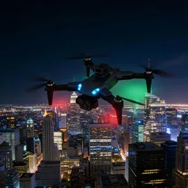 ideoon 4K Drohne mit Kamera Schwenkbar C0 Zertifiziert Faltbar GPS Rückkehr Hinderniserkennung Follow-Me